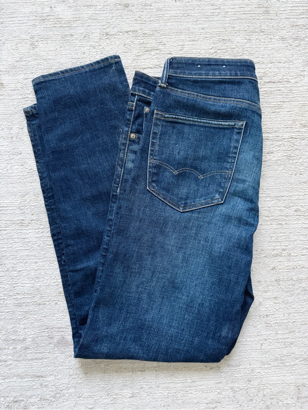 American Eagle Outfitters Classic Straight Dark Blue Jeans (Size 34 x 34)